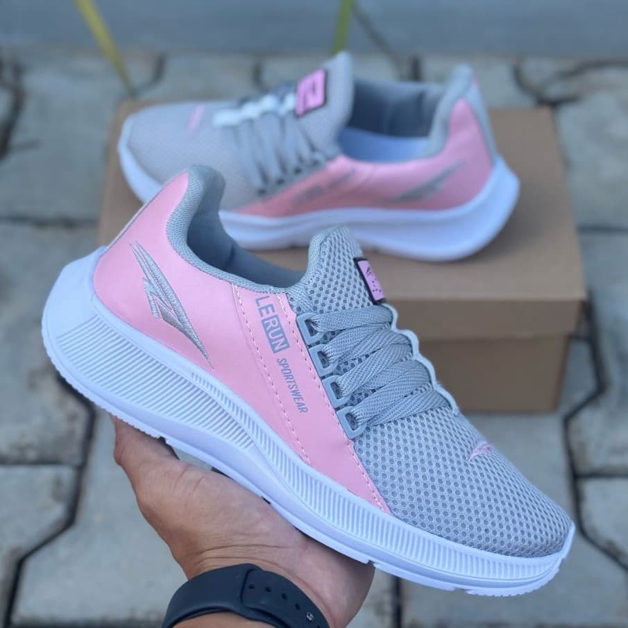 TENIS REF01 LERUN FEMININO LEVE CONFORTÁVEL ESPORTIVO LEVE CONFORTÁVEL CAMINHADA ACADEMIA PROMOÇÃO