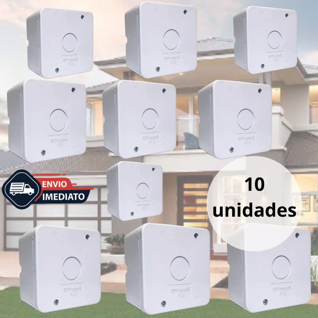 Caixa Plastica Organizadora para Camera Cftv Com Parafuso e Vedação Stilus