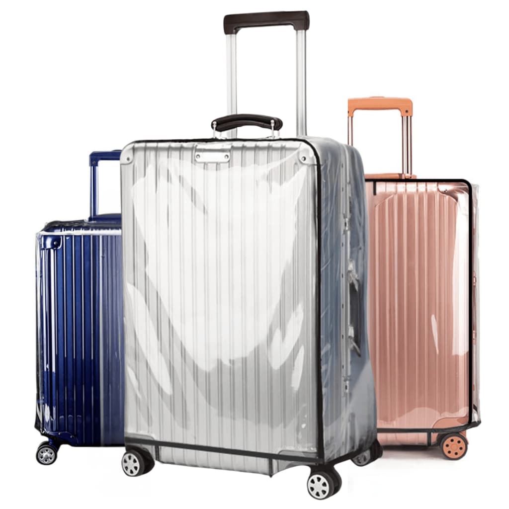 Capa Para Mala de Viagem Tamanho P M G - Plástico Grosso Transparente Protege Arranhão Risco Água