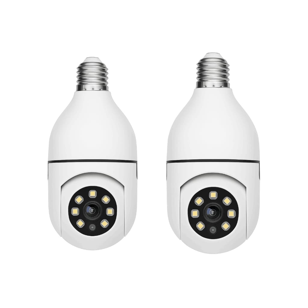 Câmeras Lâmpada Wi-Fi 360° com Visão Noturna e Controle pelo Celular – Fácil Instalação ✅