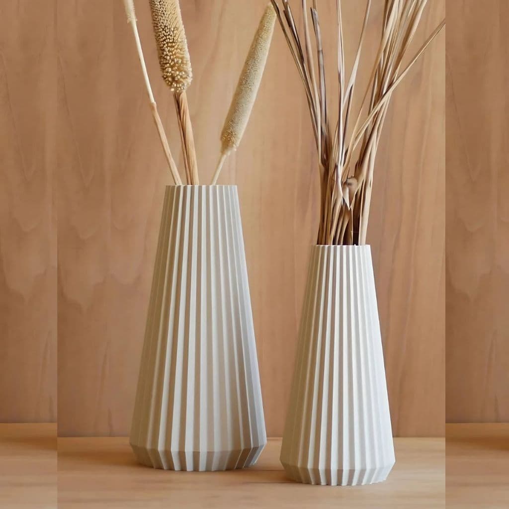 Vaso Cone Decorativo Sofisticado Moderno Design Cônico Minimalista Versátil Elegante Resistente