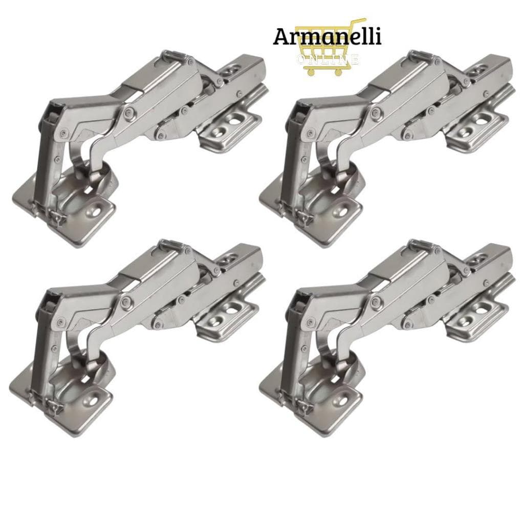 kit Dobradiça para moveis 165° Graus de canto Curva/Reta robocop e gafanhoto