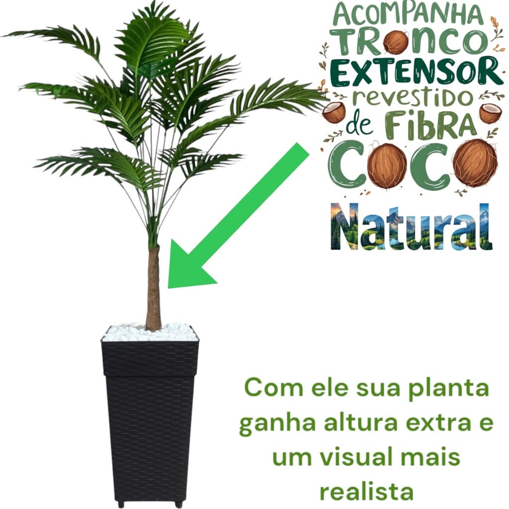 Planta ArtificiaIS Palmeira Decoraçao de casa e Vaso