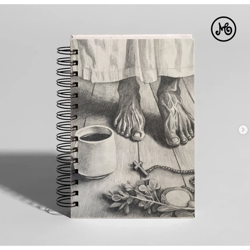 Agenda 2025 com capa feita pela artista