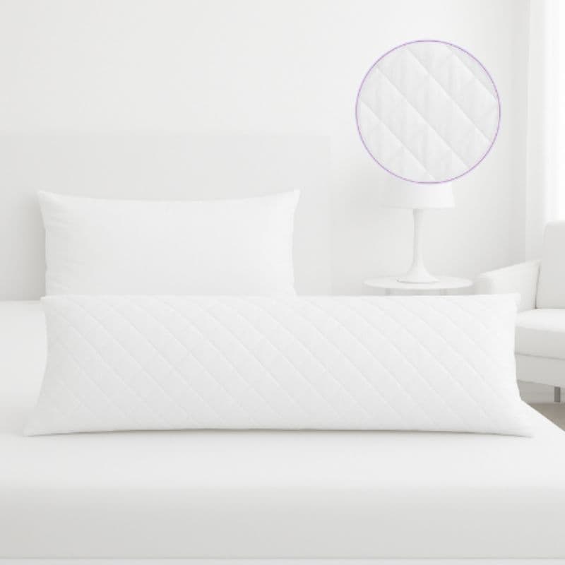 Travesseiro Xuxão de Corpo Body Pillow 100% Algodão Gestante Antialérgico Conforto Total