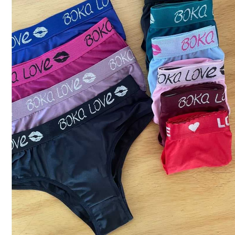 Kit com 10 Calcinha de Microfibra Elástico na Cintura Macio Leve Bonita Elegante Estilosa sexy