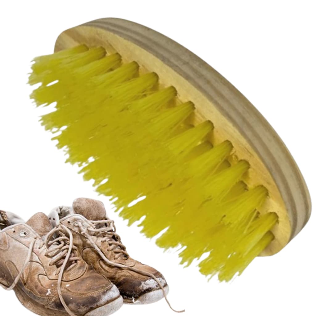 ESCOVA OVAL Madeira Lavanderia Tanque Limpeza Geral Multiuso P/ Esfregar Lavar Roupas Sapatos Tênis