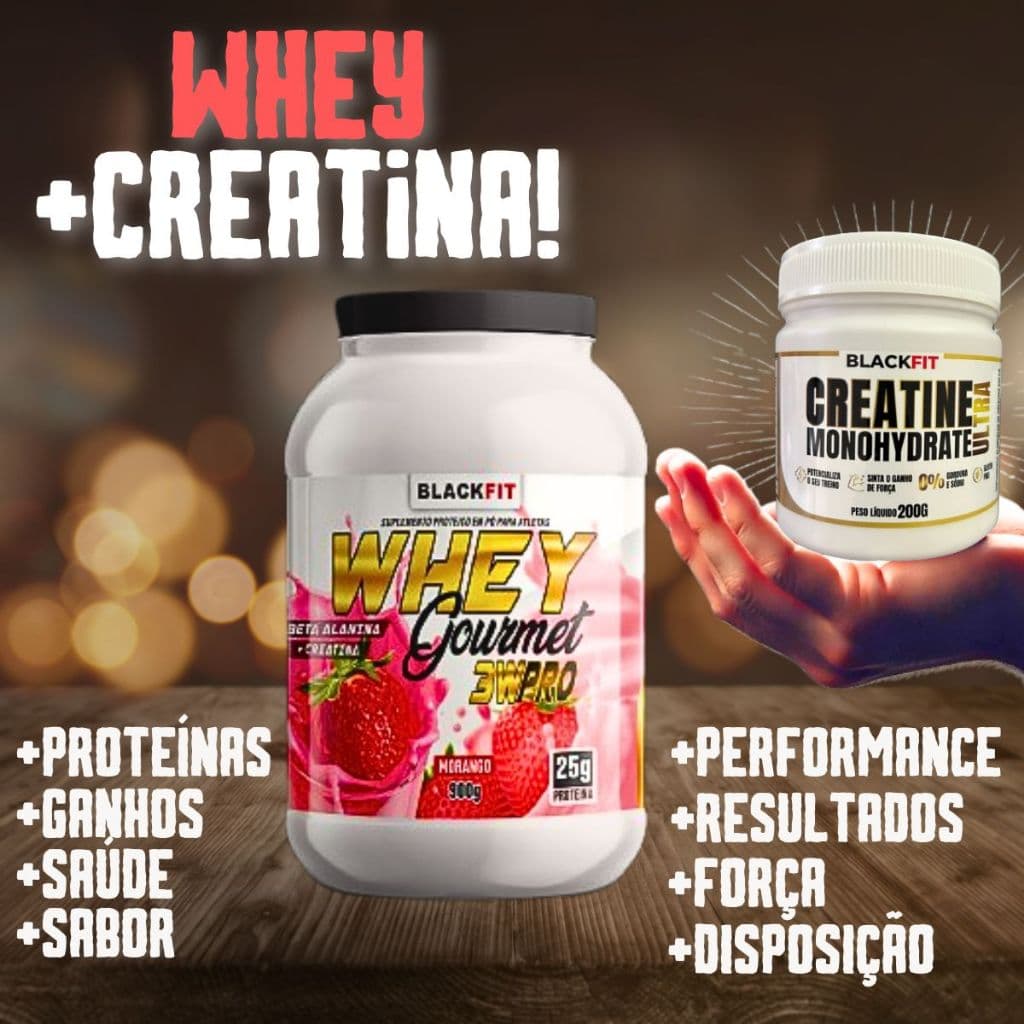WHEY + CREATINA - O COMBO MAIS BARATO INCRÍVEL E SABOROSO DO BRASIL
