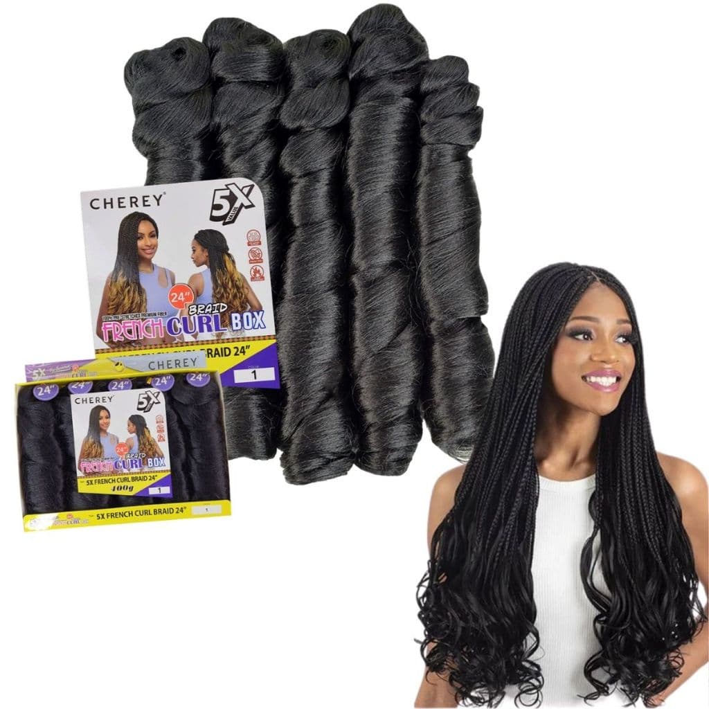 Cabelo Jumbo Liso French Curl Ondulado 400gr 60cm Crochet