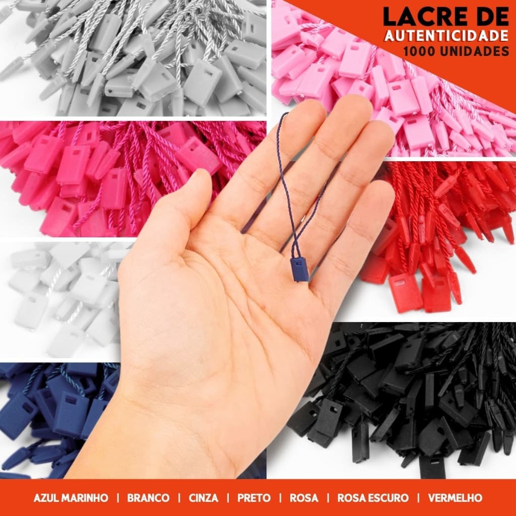 Kit com 1000 Lacres para Tag – Ideal para Artesanato, Moda e Lembrancinhas Diversas Cores - SH