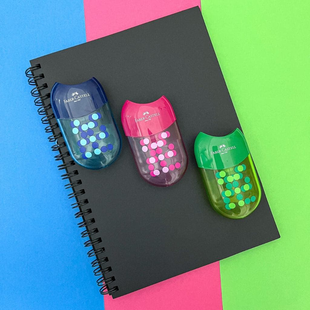 Apontador Colorido Tone Duplo com Depósito - Faber-Castell