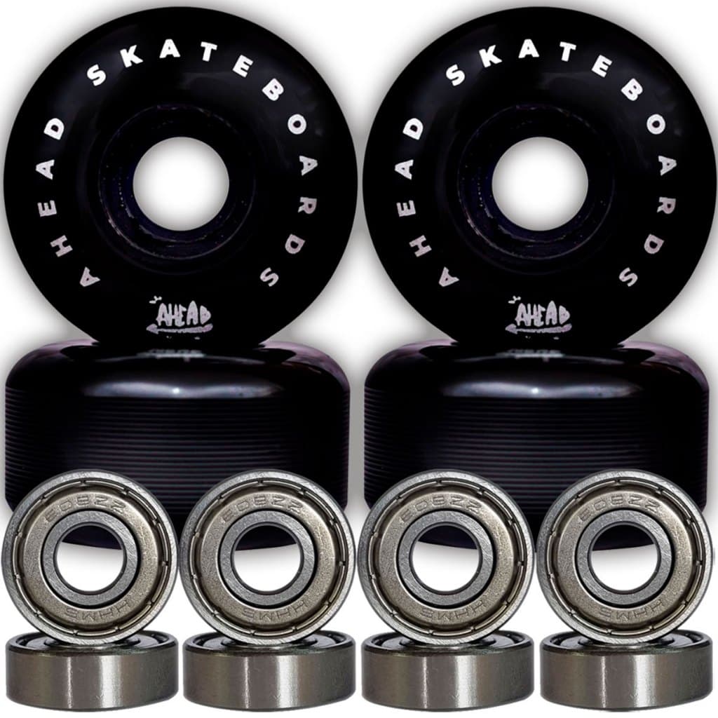 Roda de Skate Semi Profissional Bojuda Ahead Skateboard Com Rolamento 608ZZ Abec Brinde