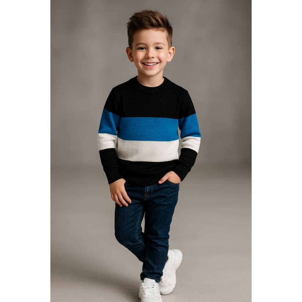 Suéter Infantil Tricot Inverno Casaco Infantil Menino
