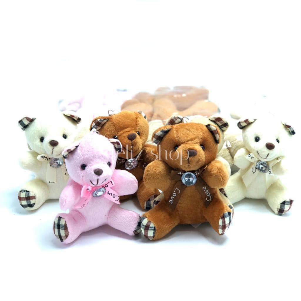 Kit 12 Chaveiros Ursinho Grande Acessórios Para Mochilas Colorido Enviar várias cores