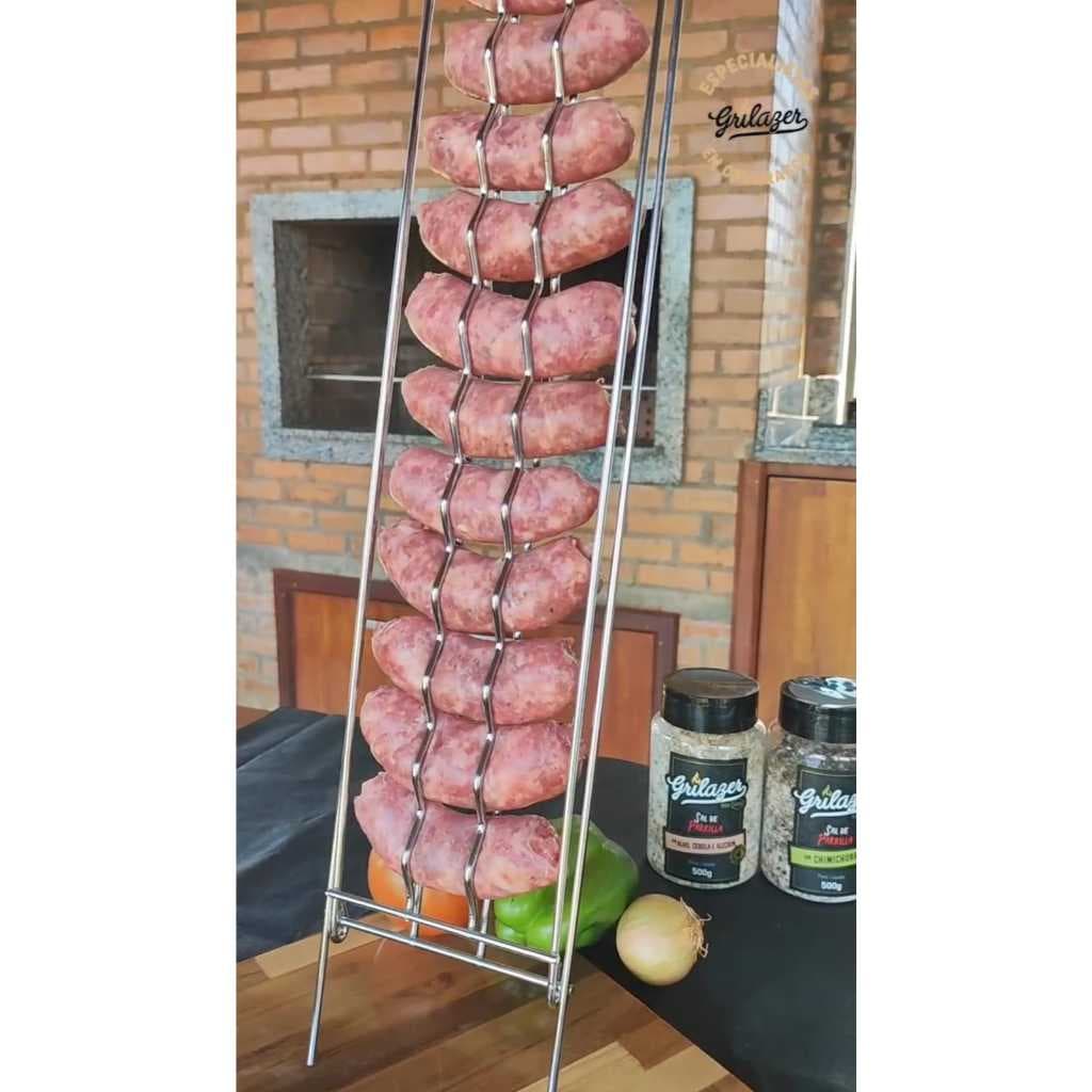 GRELHA PARA LINGUIÇA 12X48CM GRILAZER