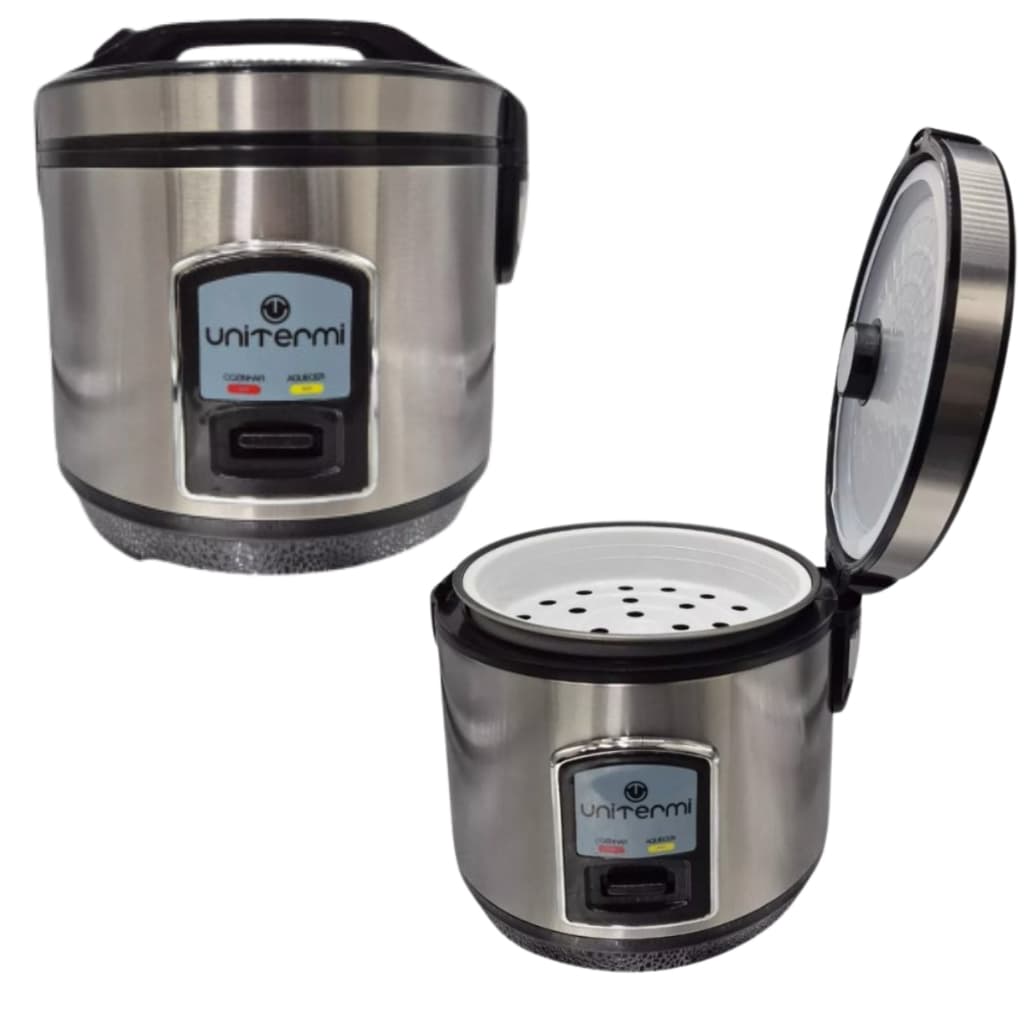 Panela de Arroz Elétrica de Inox - 6 xícaras / 10 xícaras