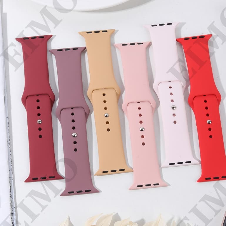Pulseira para Apple Watch 46mm 45mm 41mm 44mm 40mm 42mm 38mm Ultra 3 2 49mm Series 11 10 9 8 7 SE Strap de Silicone