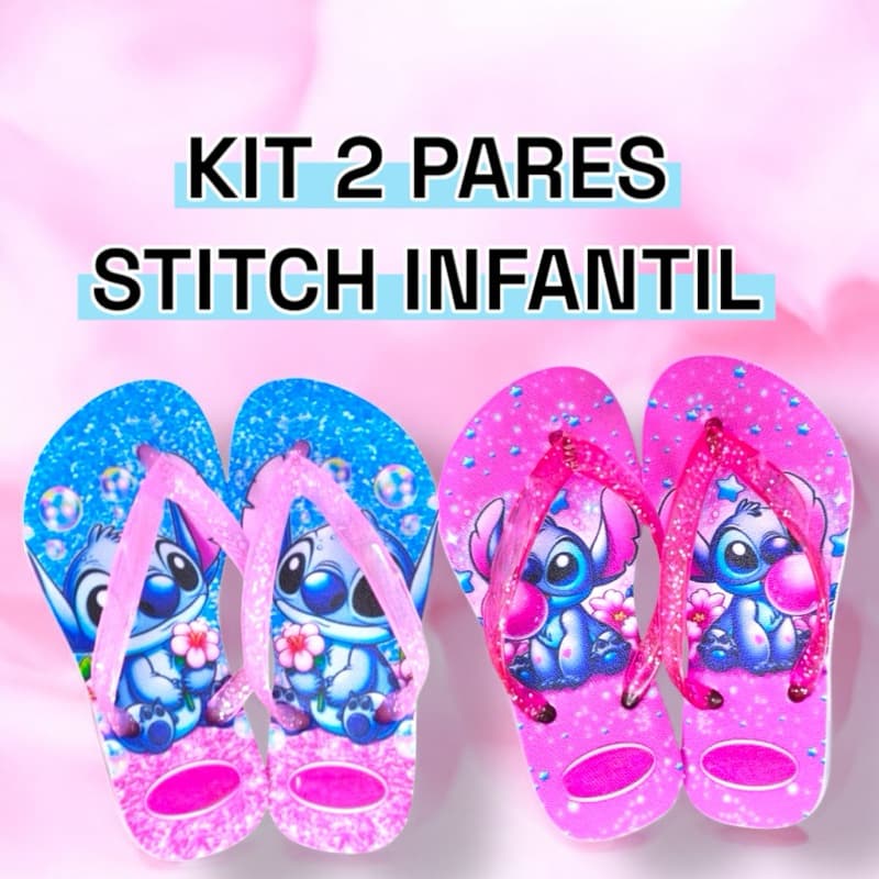 Kit chinelo infantil personagem Menina Lançamento