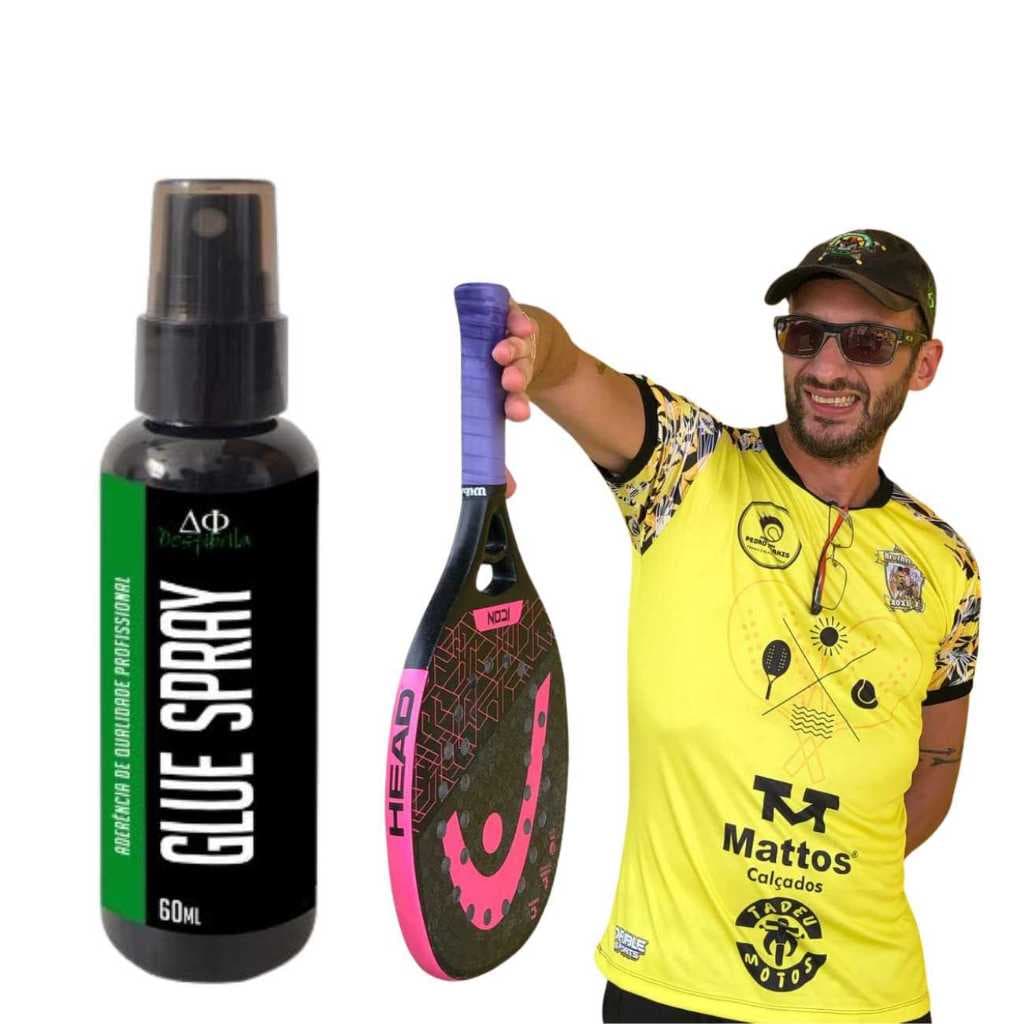 Grip em Spray para Beach Tennis e Padel - Melhor Fixação, Antiderrapante, Seco e Durável