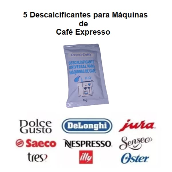 5 Descalcificante Para Cafeteira Dolce Gusto Nespresso Três Corações Seaco Mondial