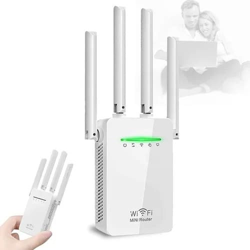 Repetidor e Roteador Wi-Fi 2800Mbps 4 Antenas Amplificador de Sinal Goldenultra