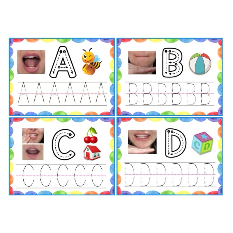 FICHAS PLASTIFICADAS TREINANDO O ALFABETO ESPECIAL (COM CANETA)