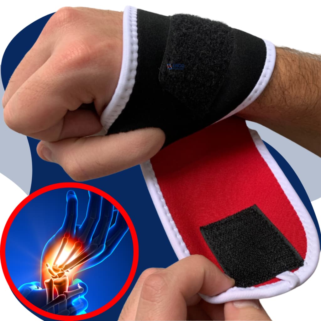 Munhequeira De Compressão Para Pulso Neoprene Proteção Dos Punho