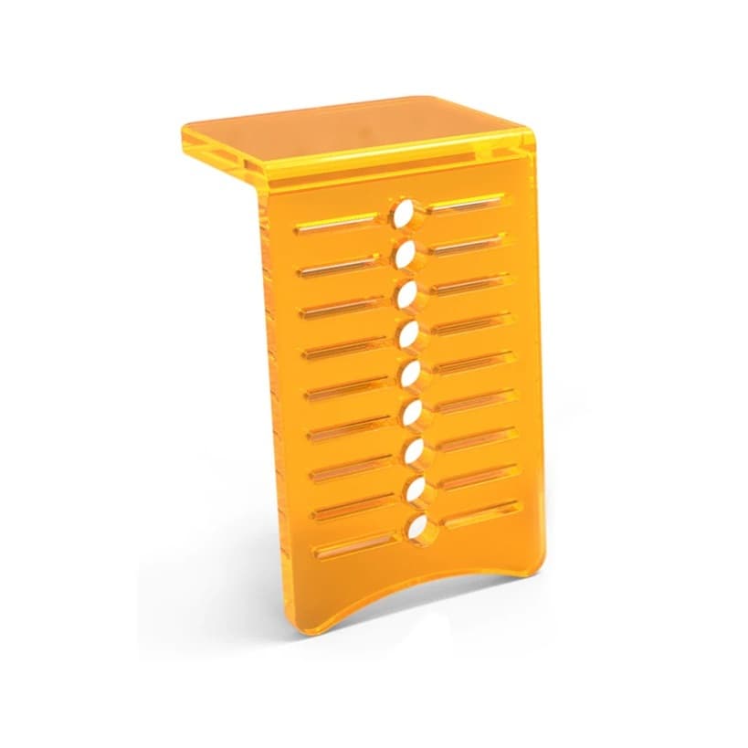 Espátula Guia de Corte  90º  Laranja Translúcido Profissional - HallowTools