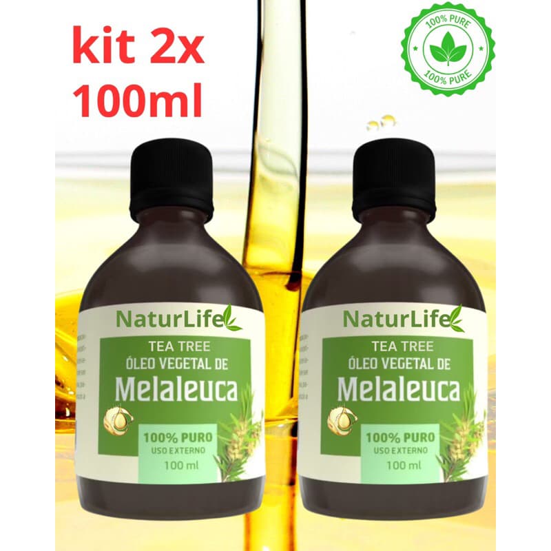 Óleo De Melaleuca 100ml Vegano 100% Puro - Clareia Manchas - Anti-micose - Fungos Natural Essencial Oleo - Massagens