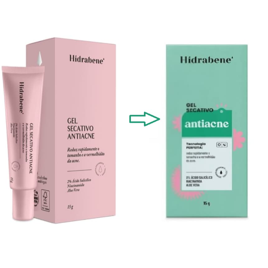 Hidrabene Gel Secativo Antiacne Redutor Vegano - 15g