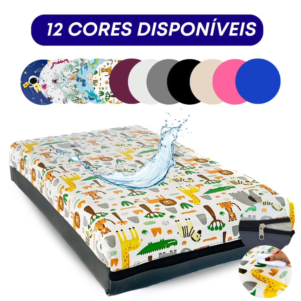 Capa de Colchão Solteiro Hospitalar 100% Impermeável Fácil de Lavar Antialérgico e Antiácaro