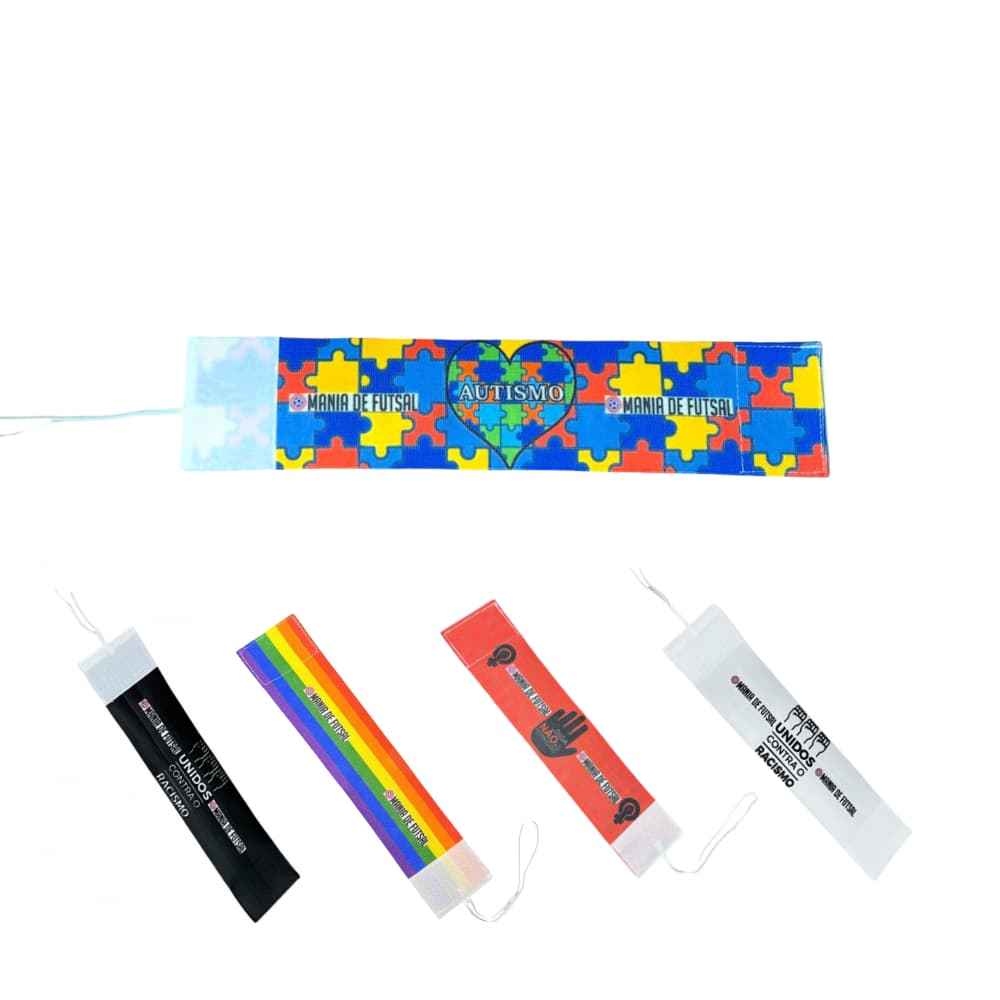 Faixa Capitão Braçadeira Conscientização Mania de Futsal