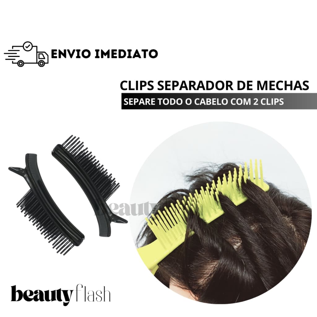 Clips Separador de Mechas Multiuso Profissional Beauty flash Presilha de Cabelo Bico de Pato
