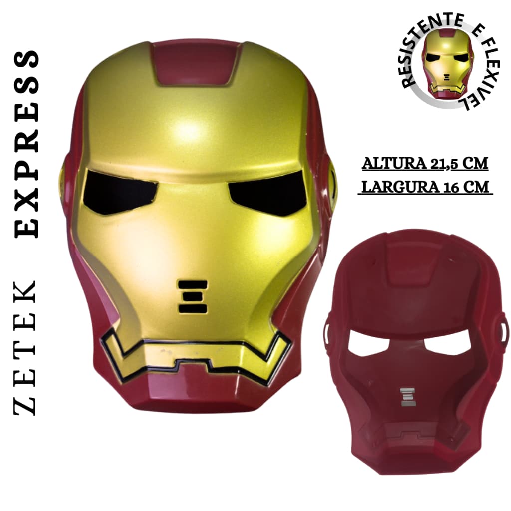 Máscara Brinquedo Personagem Super Herói Cosplay  Infantil Alta Qualidade Festa Aniversário