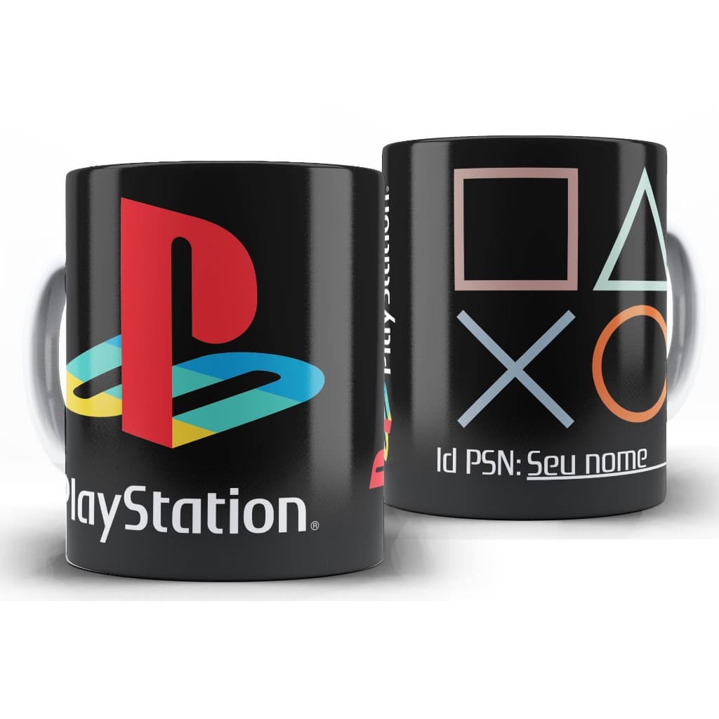 Caneca Gamer - PlayStation Com Nome ou Sem Nome