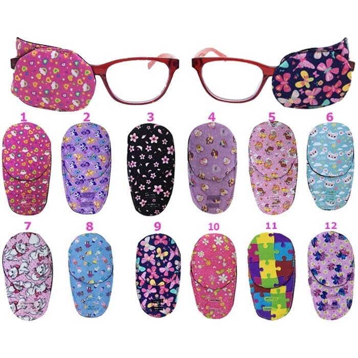 01 Tapa Olho Infantil Menina Para Tratamento de Olho Preguiçoso Tampão Para Olho Infantil, serve para ambos os lados