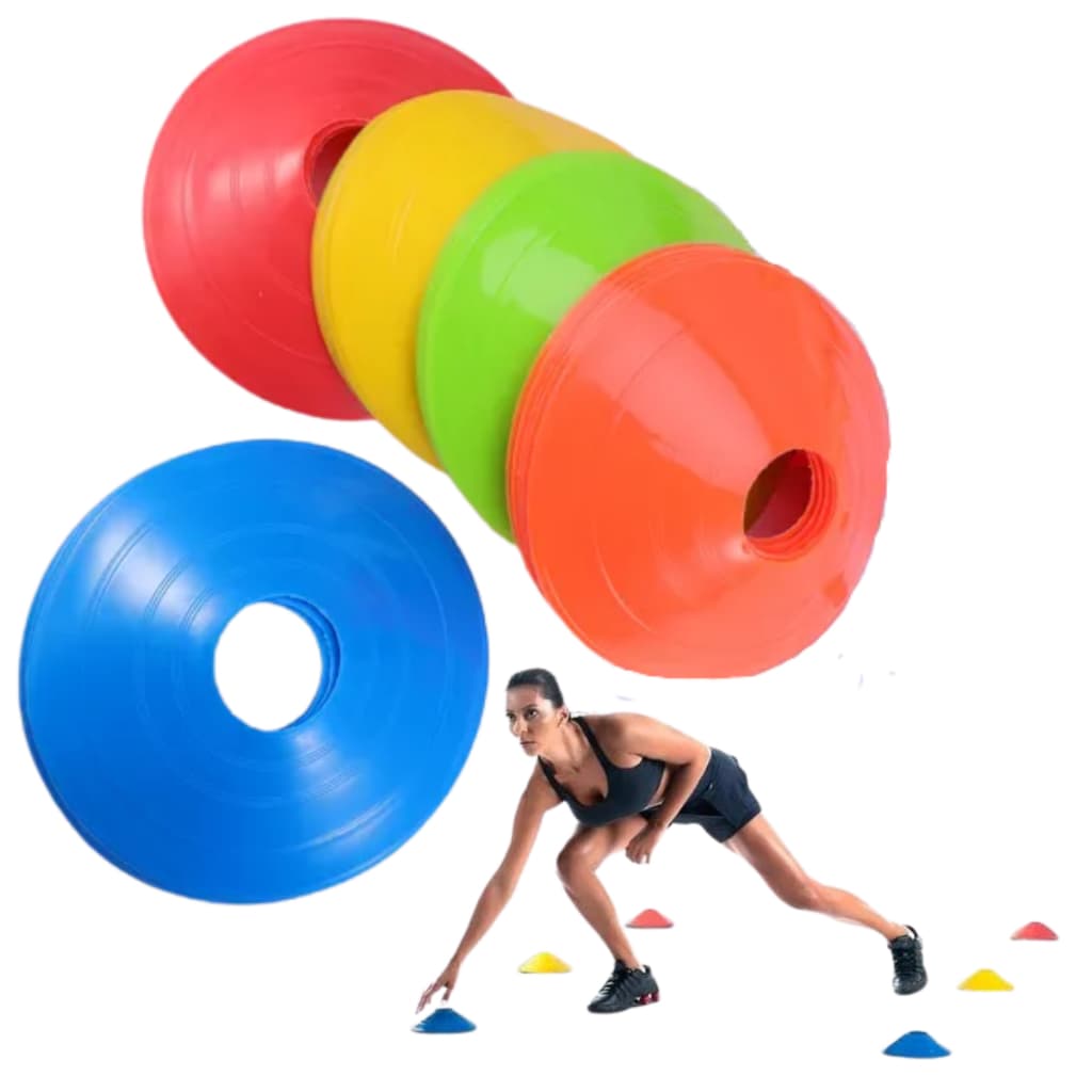 Cones Demarcatórios Half Cone Chapéu Chinês para Treino Funcional – A Unidade Varis cores