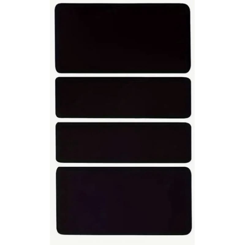 Kit Reparo de Tecido  Termocolante C/4 Peças Tamanho total do reparo 14 cm de altura x 7 cm de largura