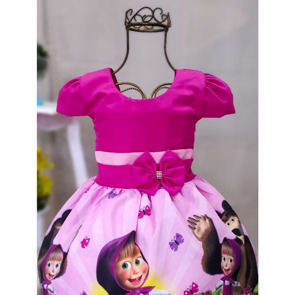 Vestidos Temáticos Bolofofo , Barbie, Marcha , Luxo ,Um Espetáculo  Saiote 1 A 4 Anos
