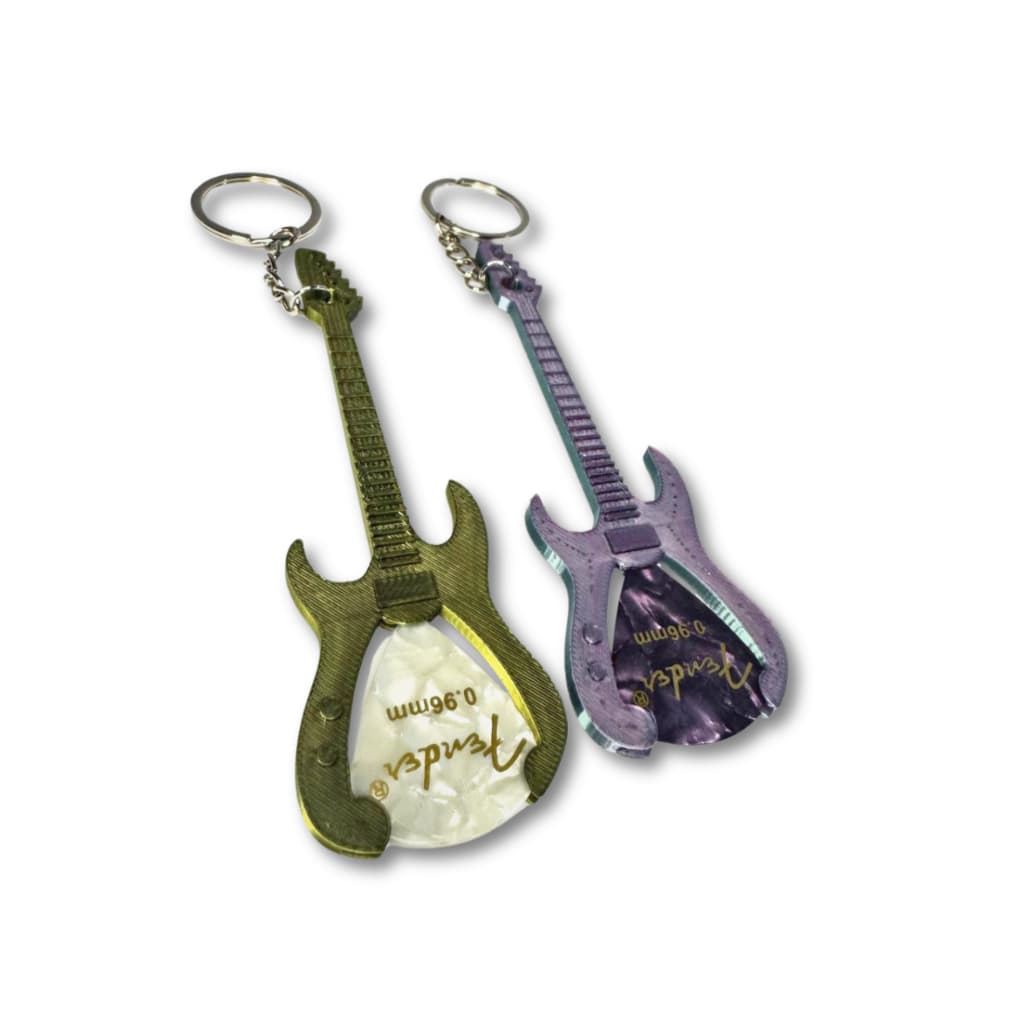 Chaveiro Porta Palheta Guitarra + Palheta 0.96mm | Presente Músico Guitarrista