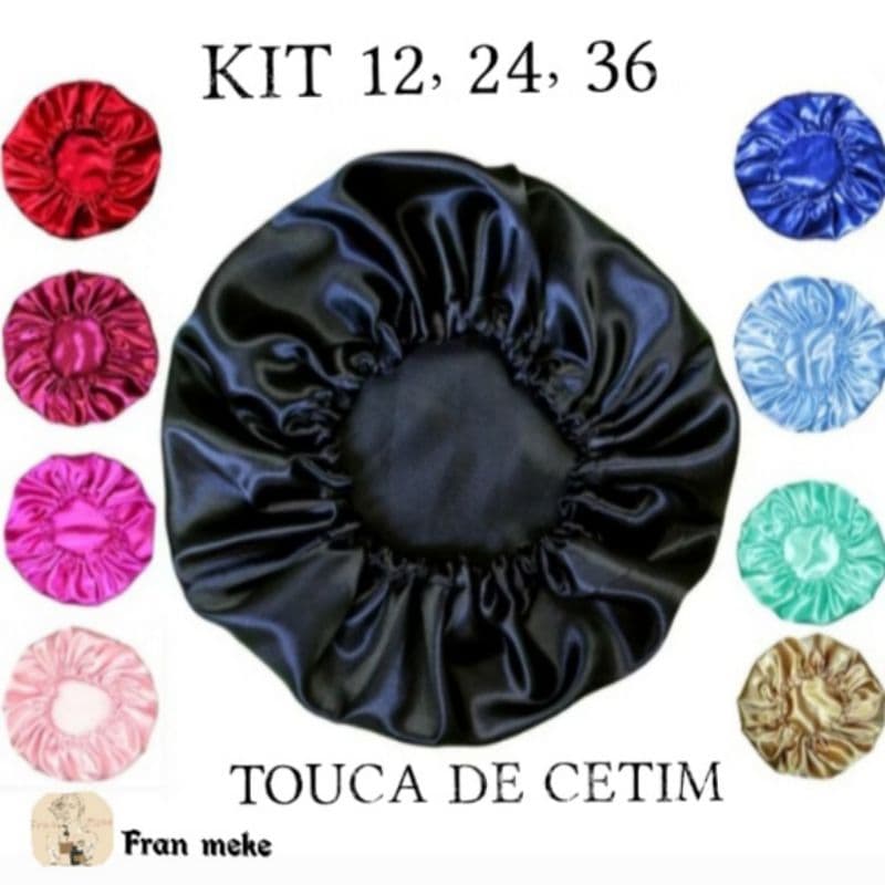 Atacado Touca de Cetim Anti Frizz Kit 12, 24 ou 36 Unid. Day After Cor Escolhida | Revenda Lucrativa