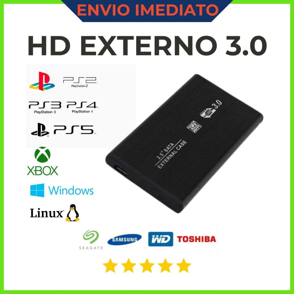 HD Externo de Bolso – USB 3.0 Capacidades disponíveis: 1TB | 500GB | 320GB | 250GB | 160GB | 120GB