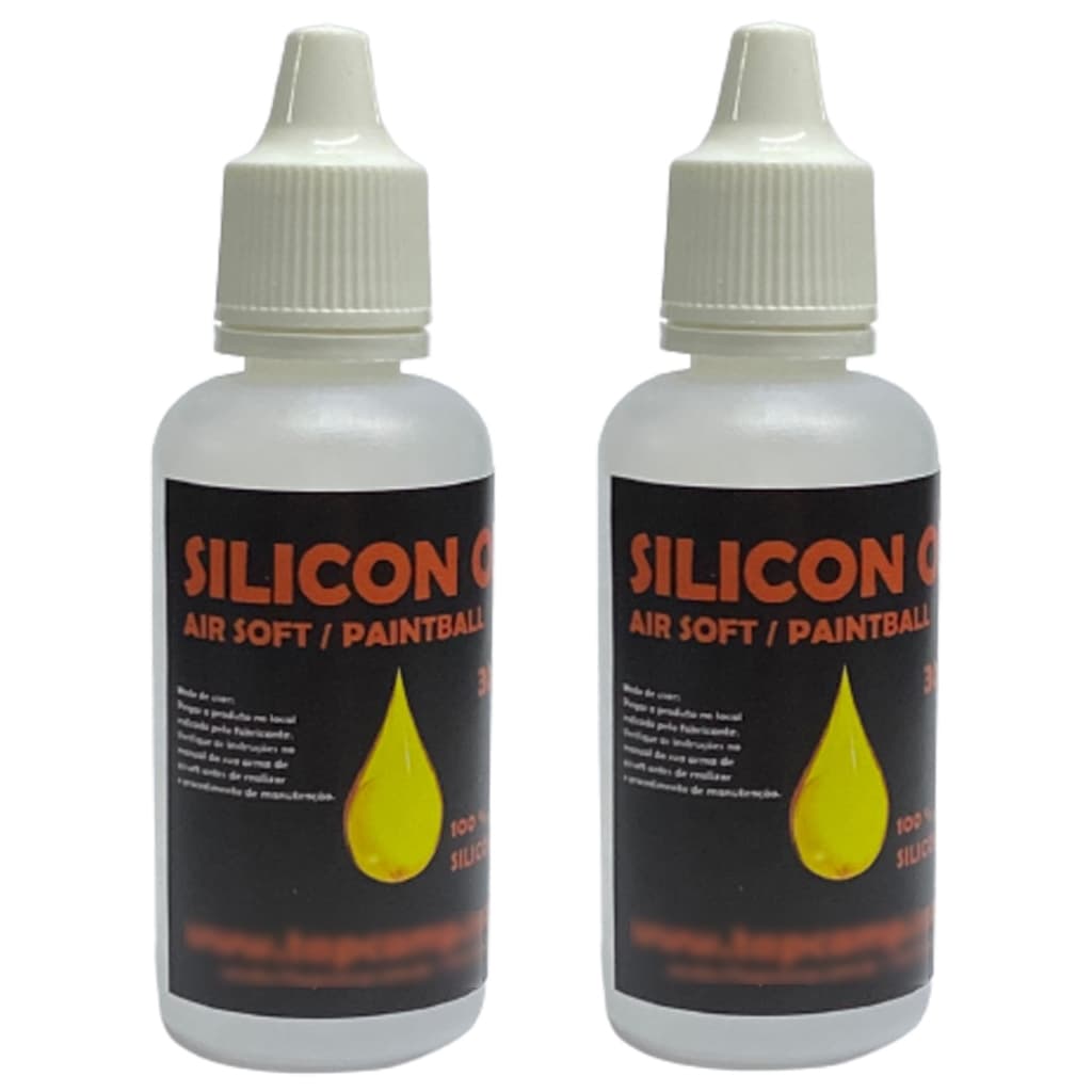 02 óleo de silicone 100% Para lubrificação de HOP UP uso em Airsoft E Paintball 100% Puro 30ml