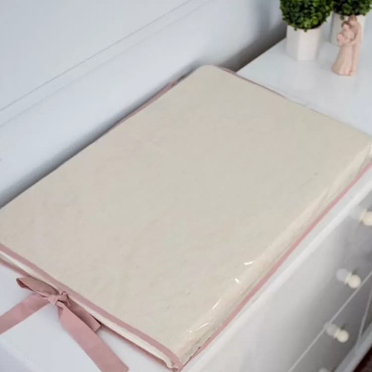 Trocador Americano para Comoda Enxoval de Bebê Varias Cores Linho Luxo Menino Menina  Impermeável