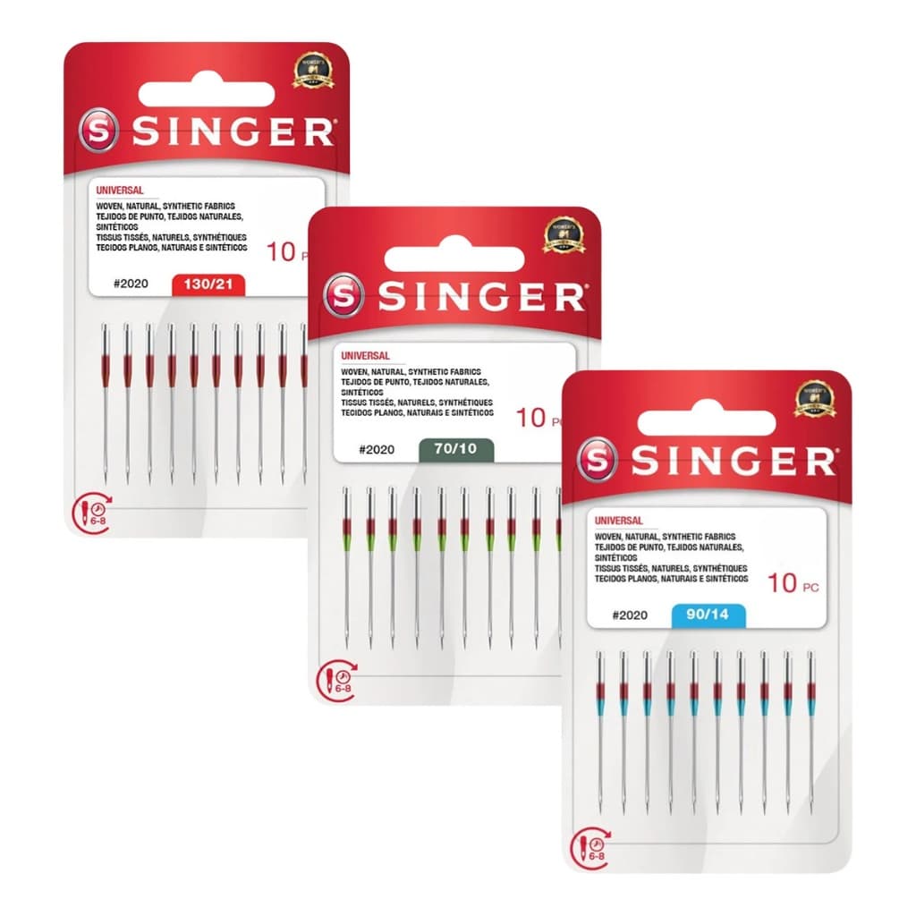 Agulha de Máquina Doméstica Singer 2020 - Blister 10 Un