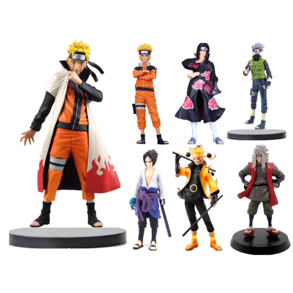 Boneco  Uzumaki Naruto, Namikaze Minato ,Gaara ,Deidara Uchiha Sasuke