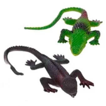 Calango Lagarto Borracha Brinquedo Pegadinha Unid.