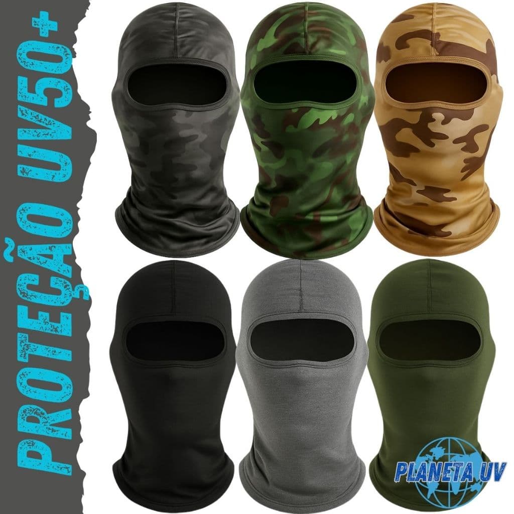 Touca Ninja MASCARA Balaclava Proteção UV Solar Moto Térmica Resistente Camuflada Máscara MOTOBOY