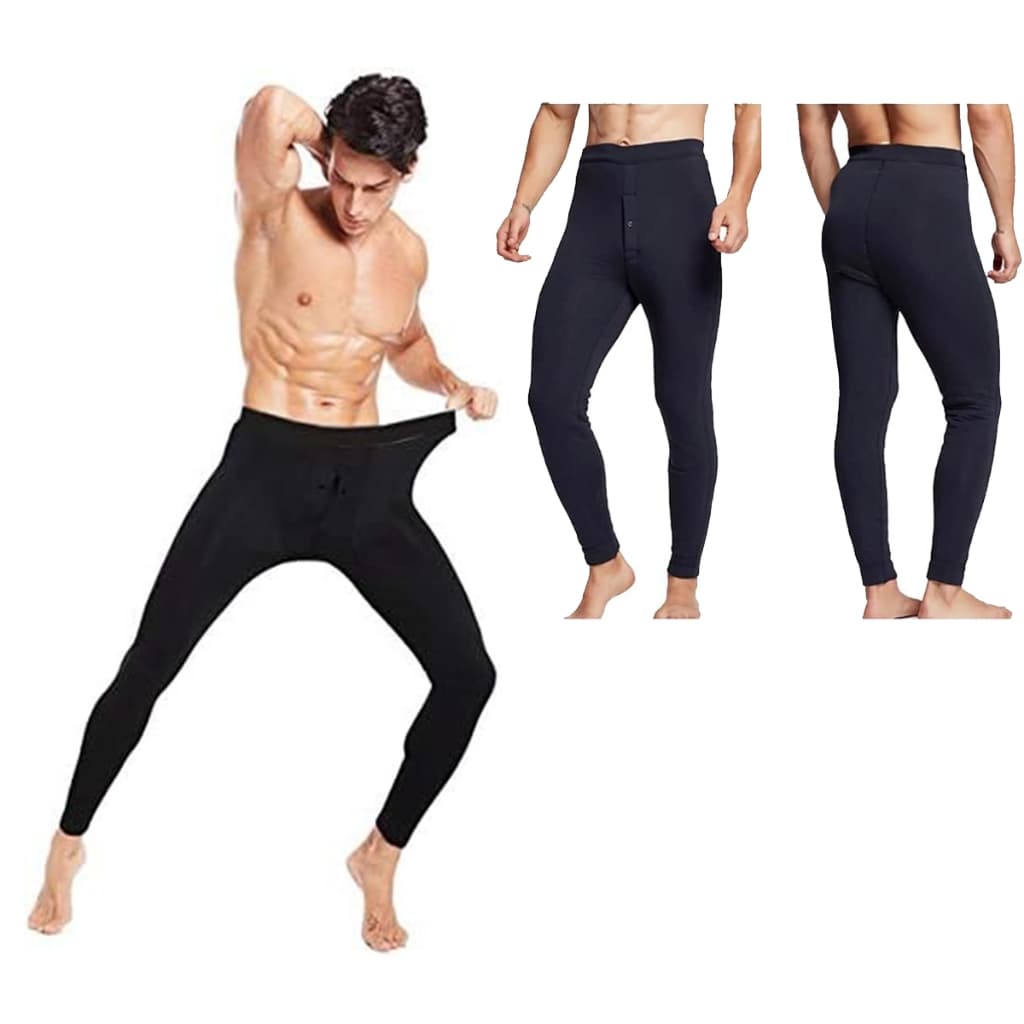 Ceroula  Modelo Masculina Mijao Long John com abertura frontal segunda pele frio intenso