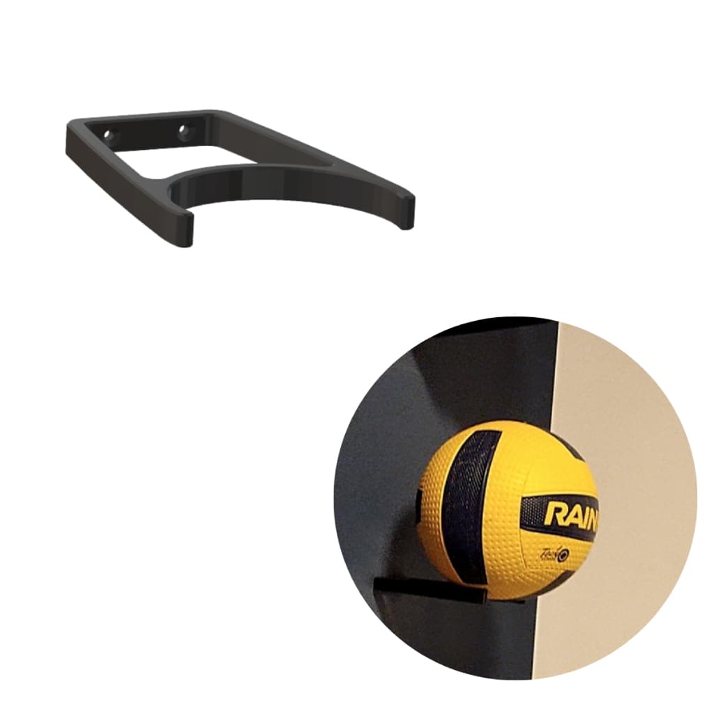 Kit 3 Suportes Parede De Bola - Futebol, Basquete, Vôlei, Futsal + Parafusos